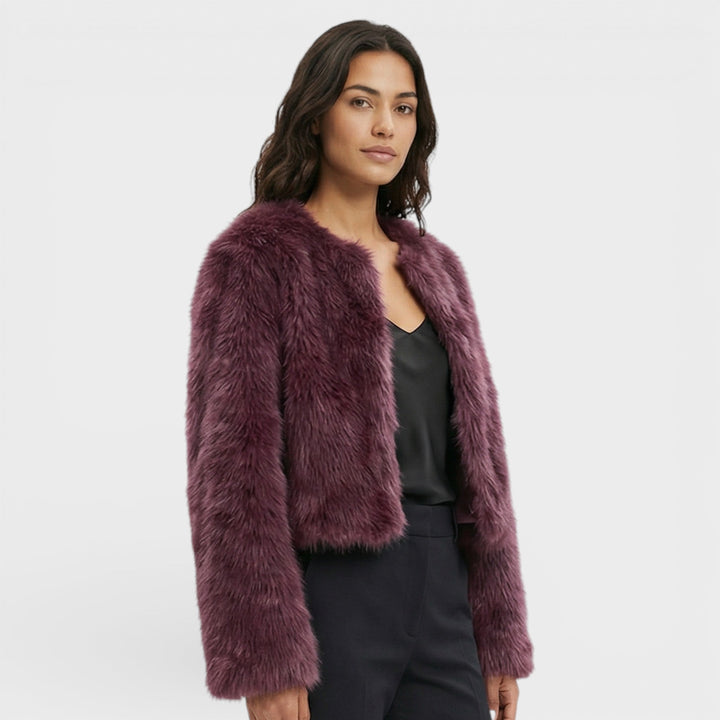 Veste Courte Similicuir Femme