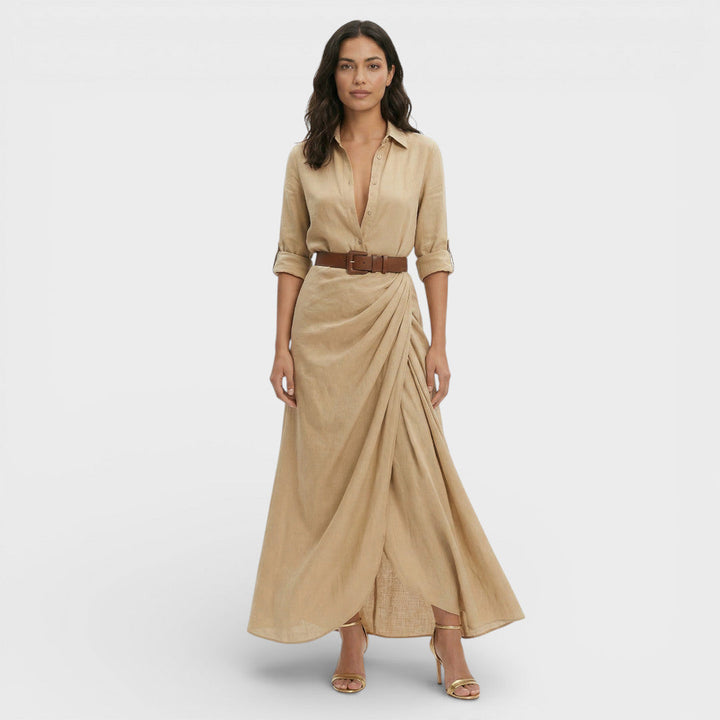 Robe Chemise Longue Femme Élégante