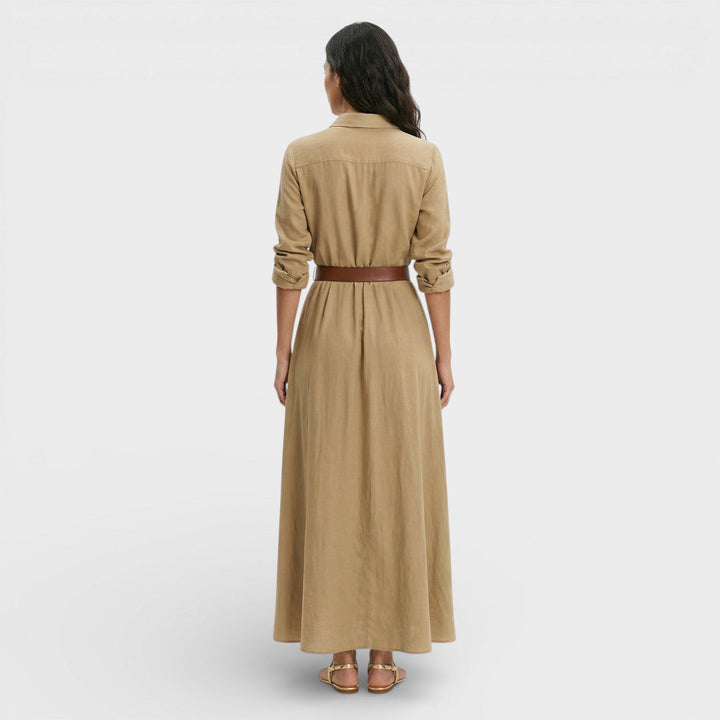 Robe Chemise Longue Femme Élégante