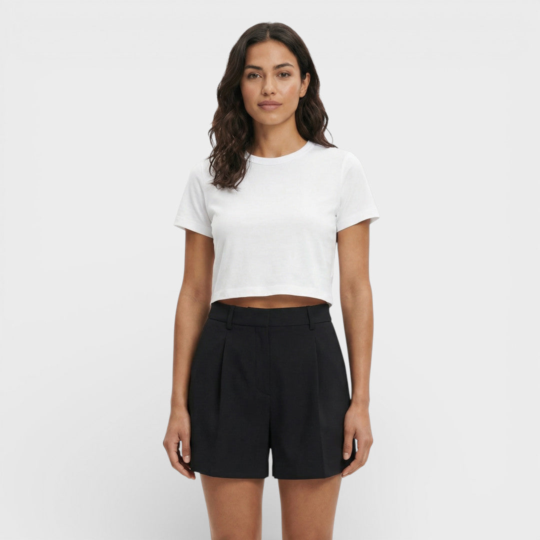 Short Vintage Taille Haute Femme