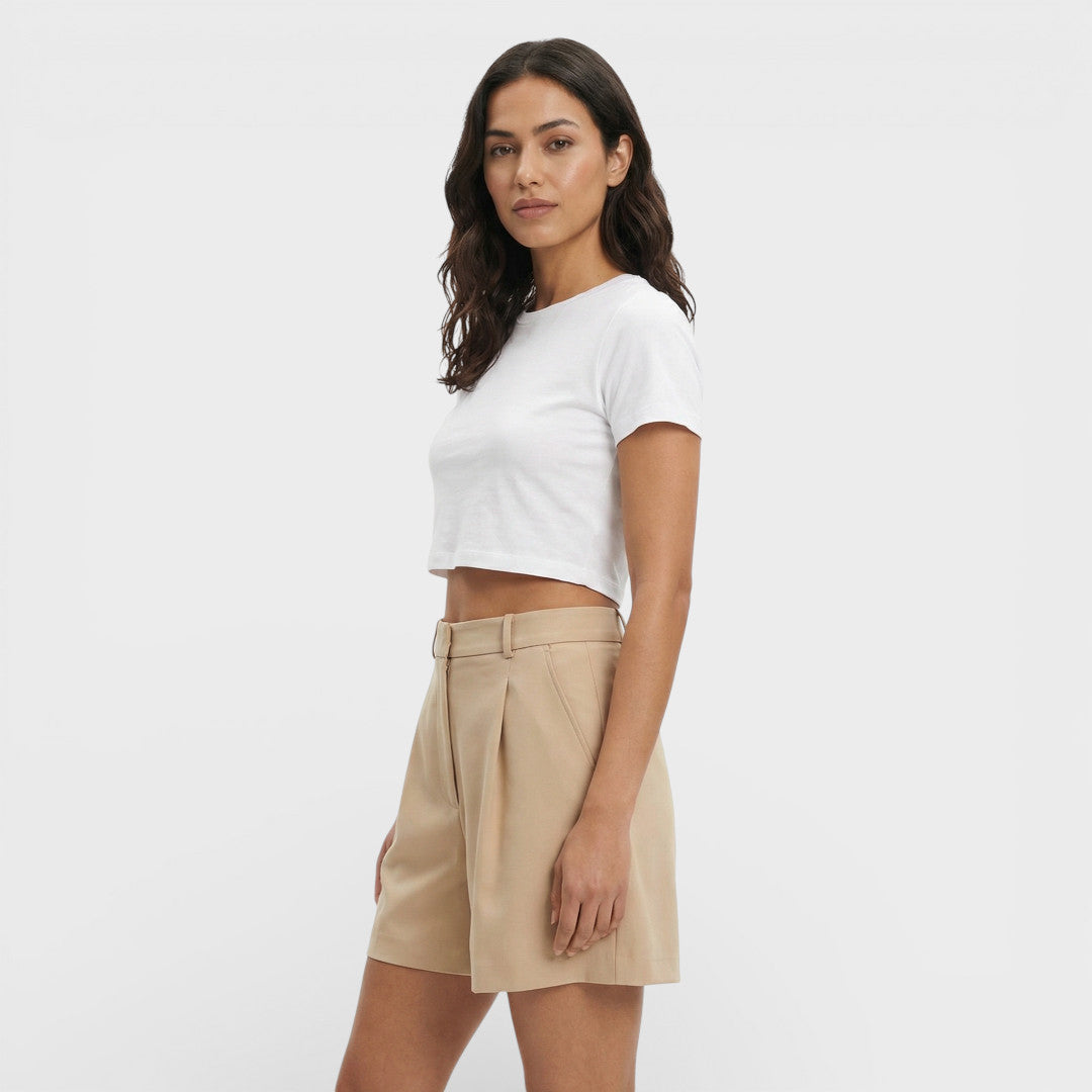 Short Vintage Taille Haute Femme