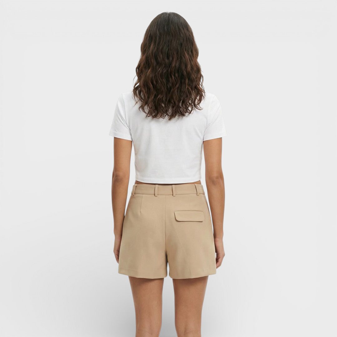 Short Vintage Taille Haute Femme