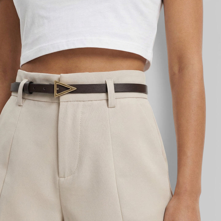 Short Femme Taille Haute Avec Ceinture