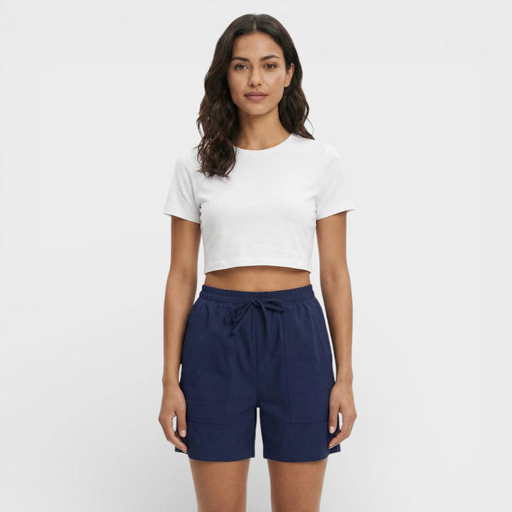 Short Femme Taille Haute Ample