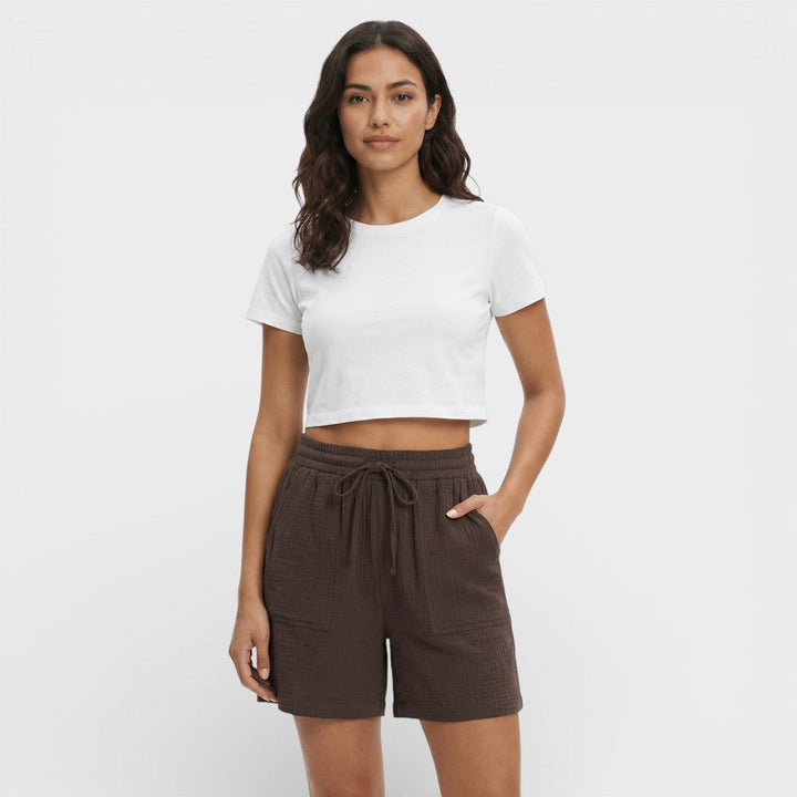 Short Femme Taille Haute Ample