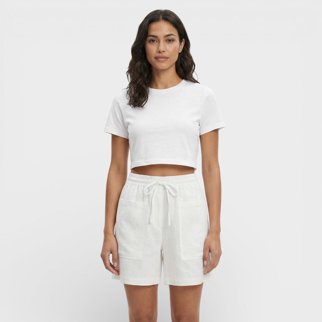 Short Femme Taille Haute Ample