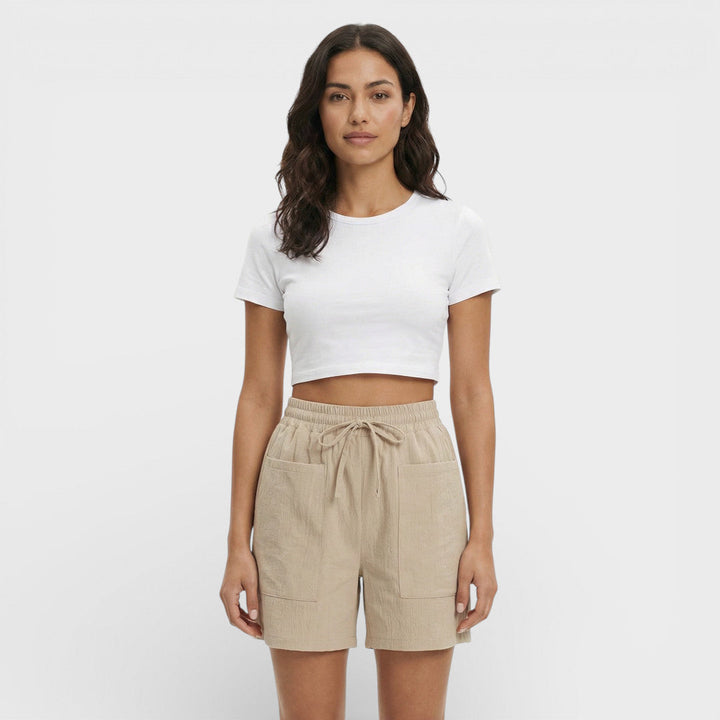 Short Femme Taille Haute Ample