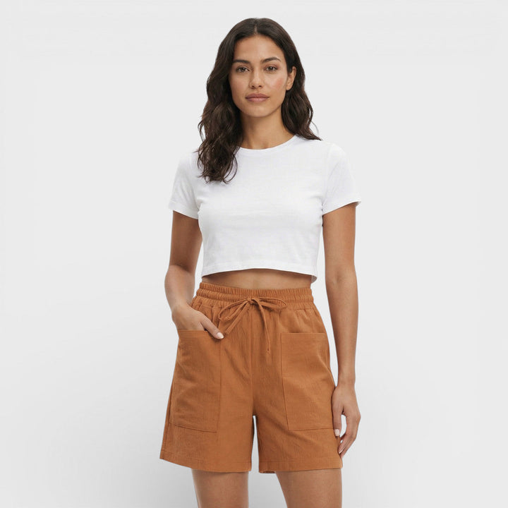 Short Femme Taille Haute Ample
