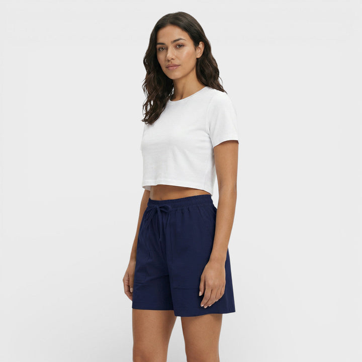 Short Femme Taille Haute Ample