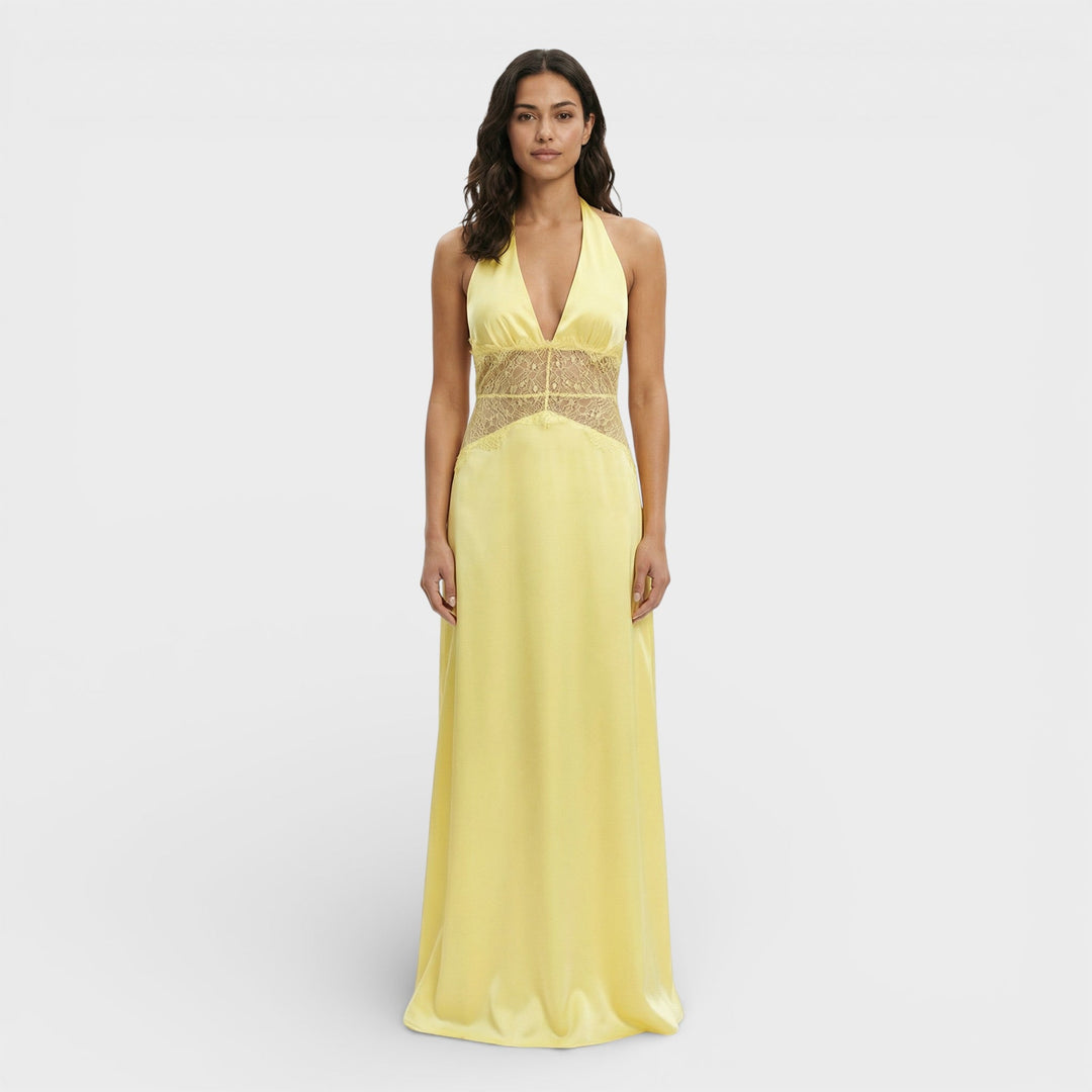 Robe Longue Halter Dos Ouvert
