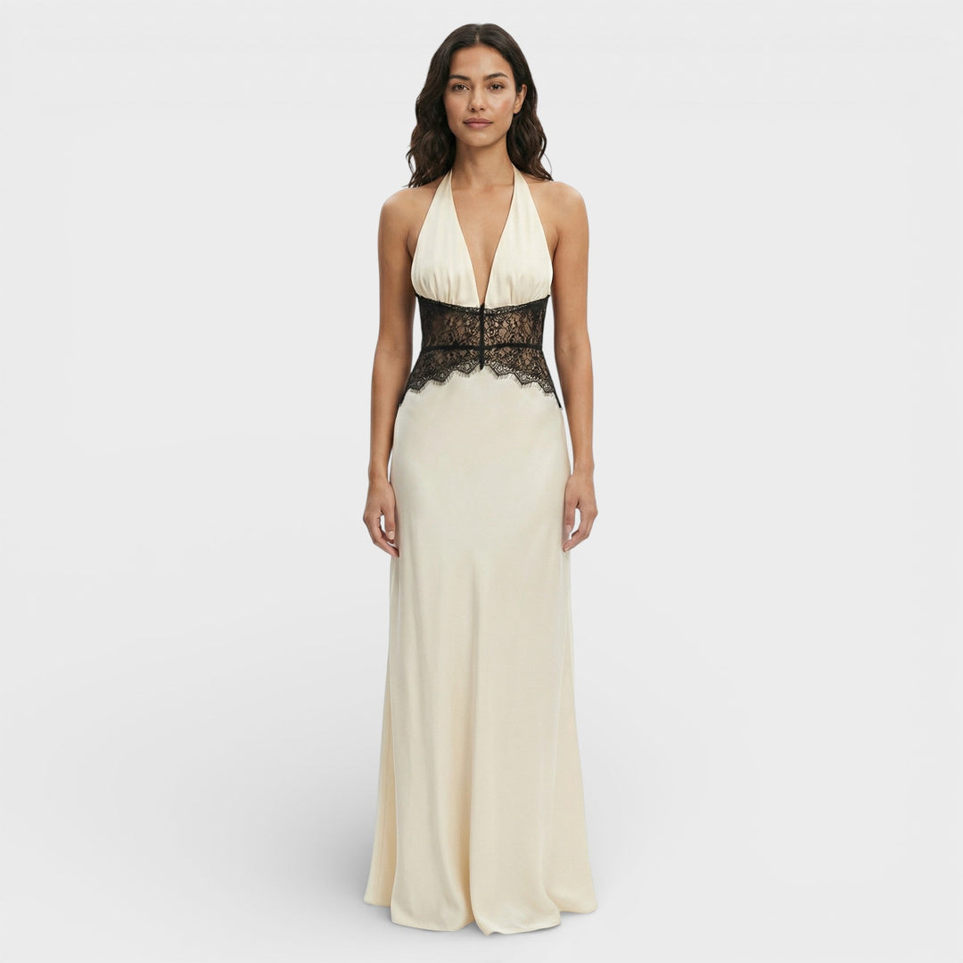 Robe Longue Halter Dos Ouvert