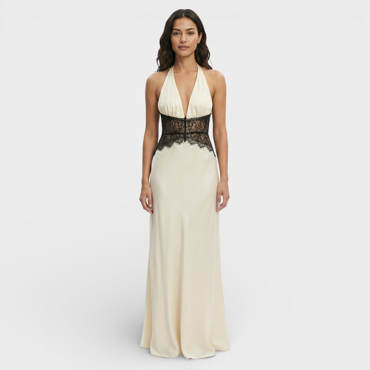 Robe Longue Halter Dos Ouvert