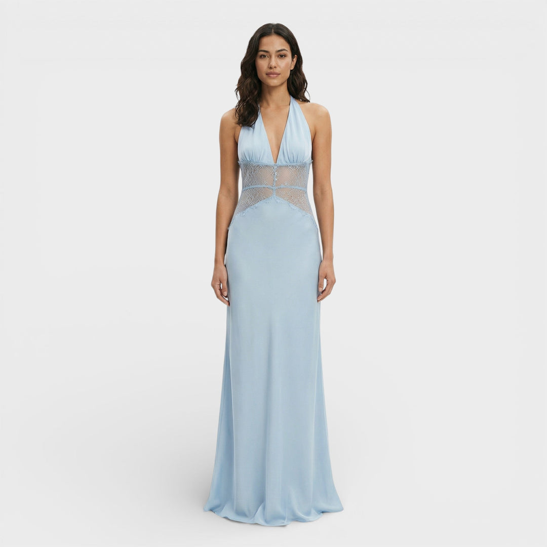 Robe Longue Halter Dos Ouvert