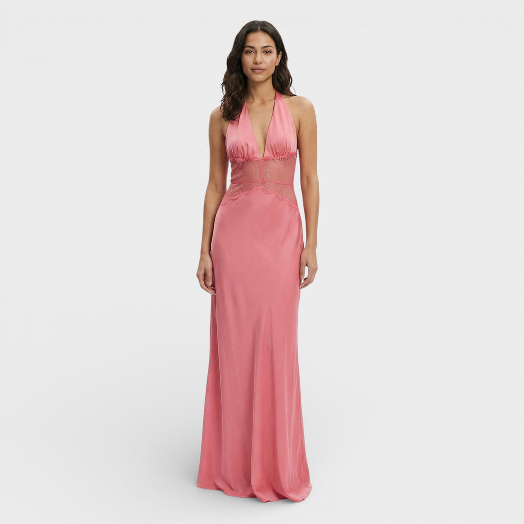 Robe Longue Halter Dos Ouvert