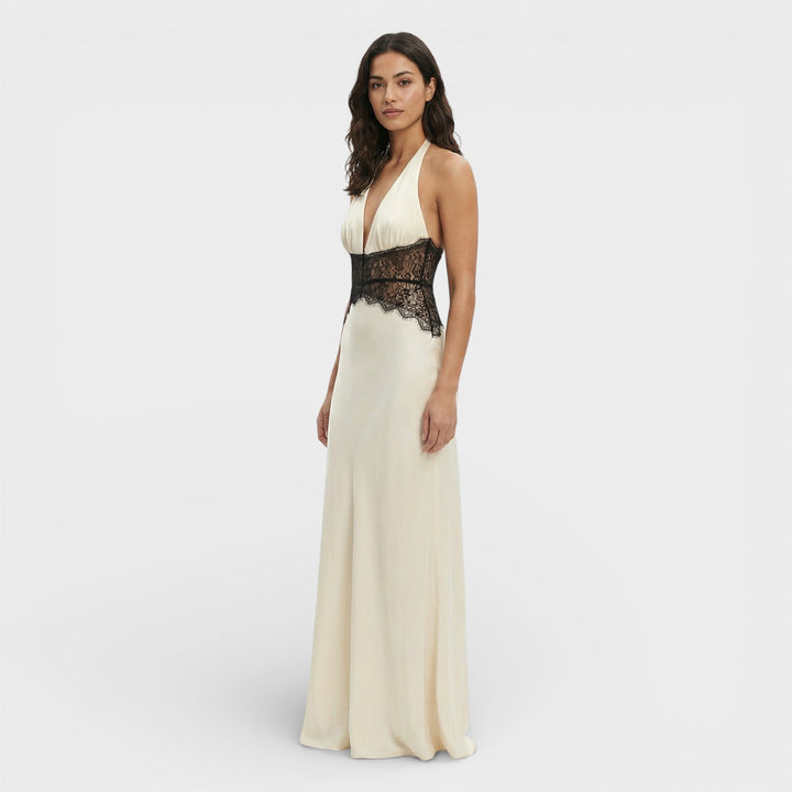 Robe Longue Halter Dos Ouvert