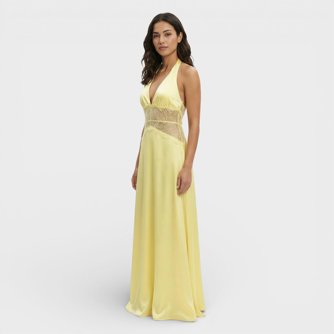 Robe Longue Halter Dos Ouvert