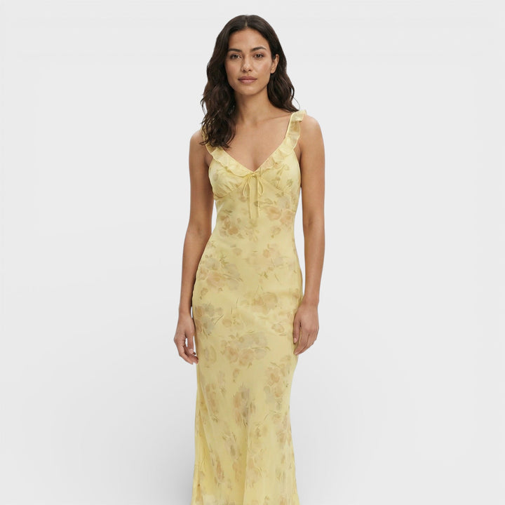 Robe Maxi Florale Dos Ouvert