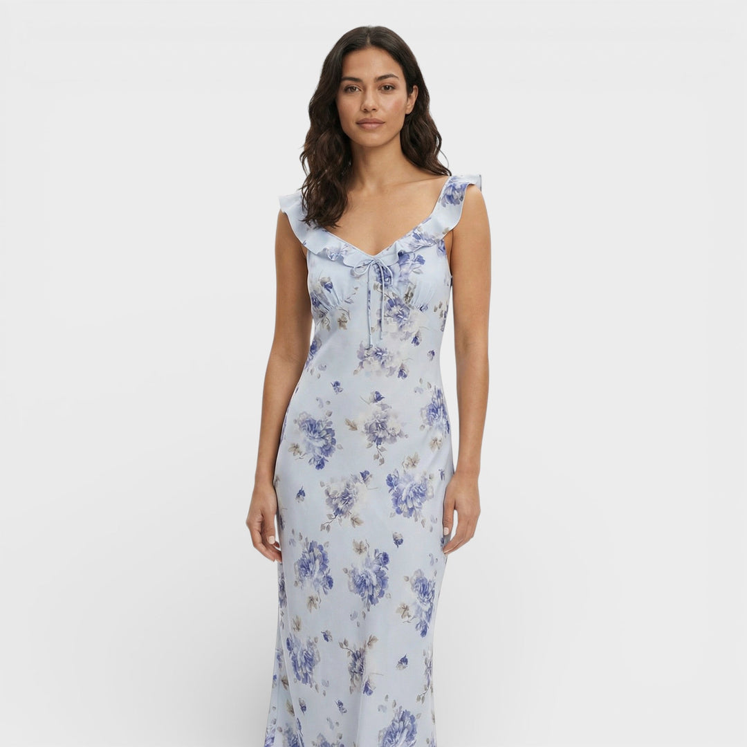 Robe Maxi Florale Dos Ouvert