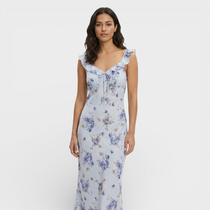 Robe Maxi Florale Dos Ouvert