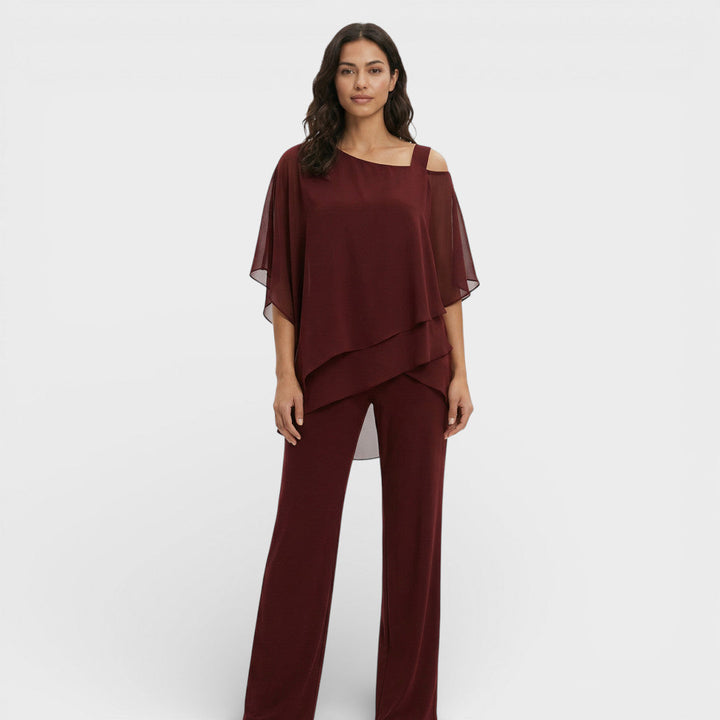 Ensemble Élégant Blouse Et Pantalon