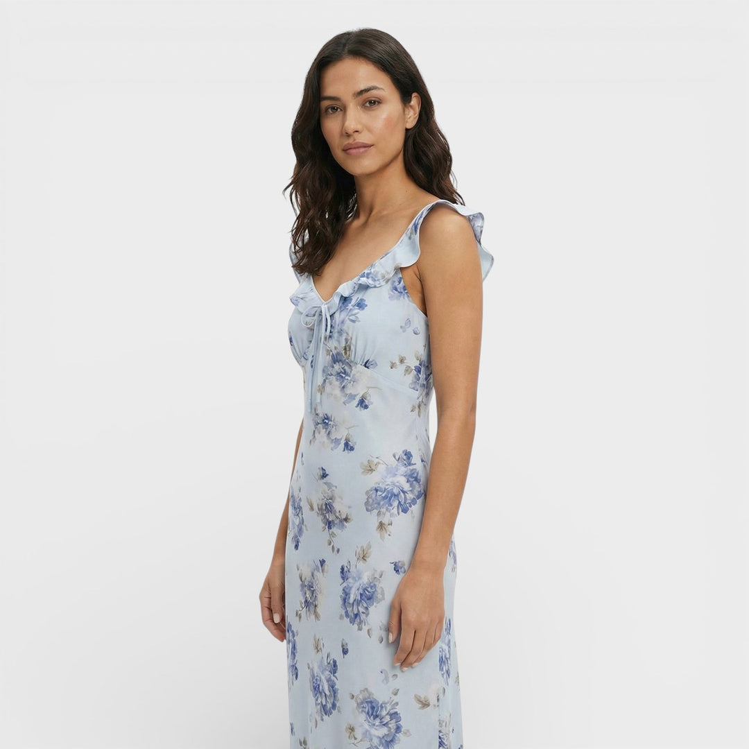 Robe Maxi Florale Dos Ouvert