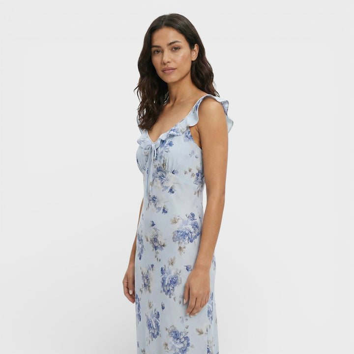 Robe Maxi Florale Dos Ouvert