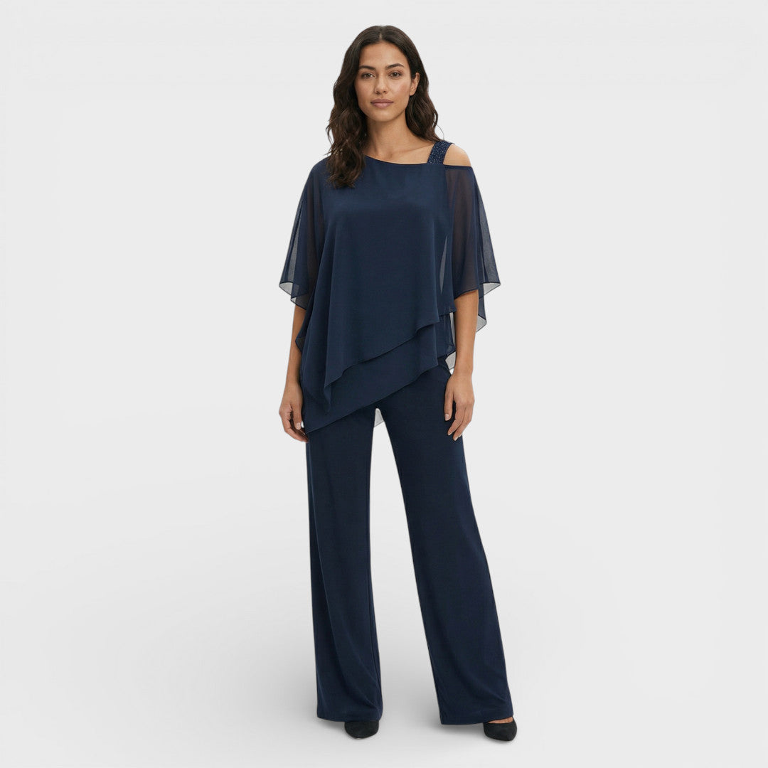 Ensemble Élégant Blouse Et Pantalon