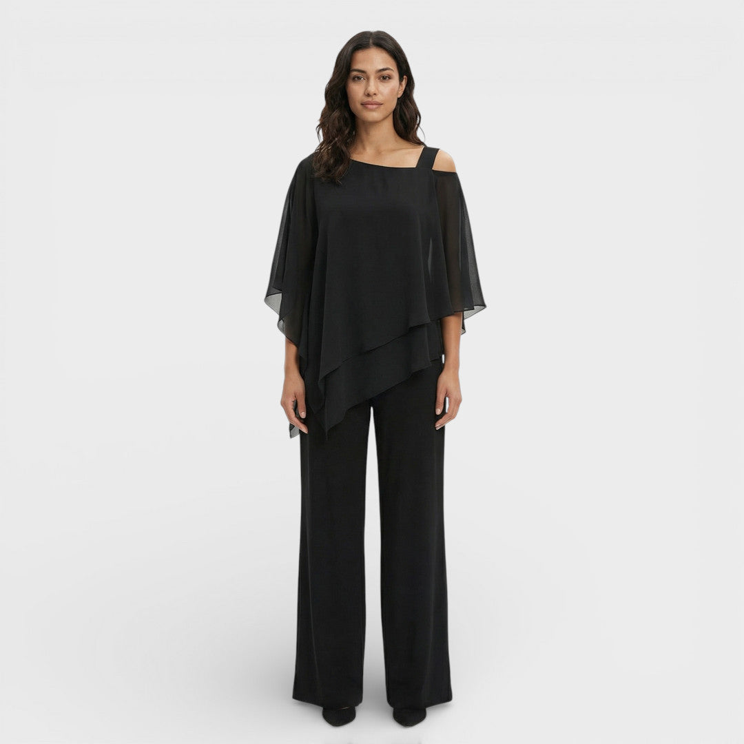 Ensemble Élégant Blouse Et Pantalon