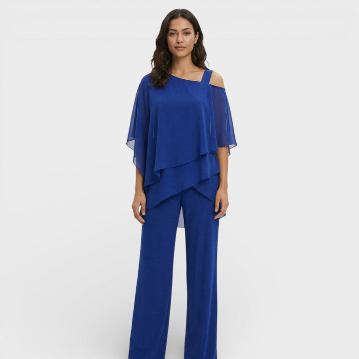 Ensemble Élégant Blouse Et Pantalon