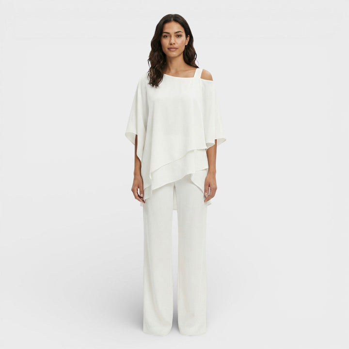 Ensemble Élégant Blouse Et Pantalon
