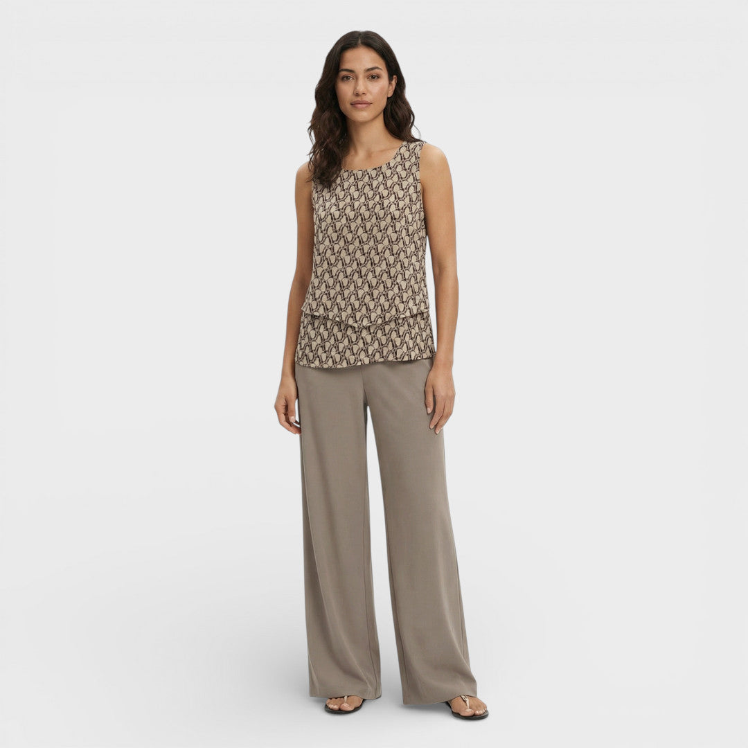 Ensemble Femme Top Et Pantalon Large