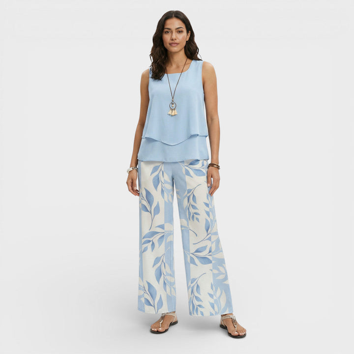 Ensemble Femme Top Et Pantalon Large