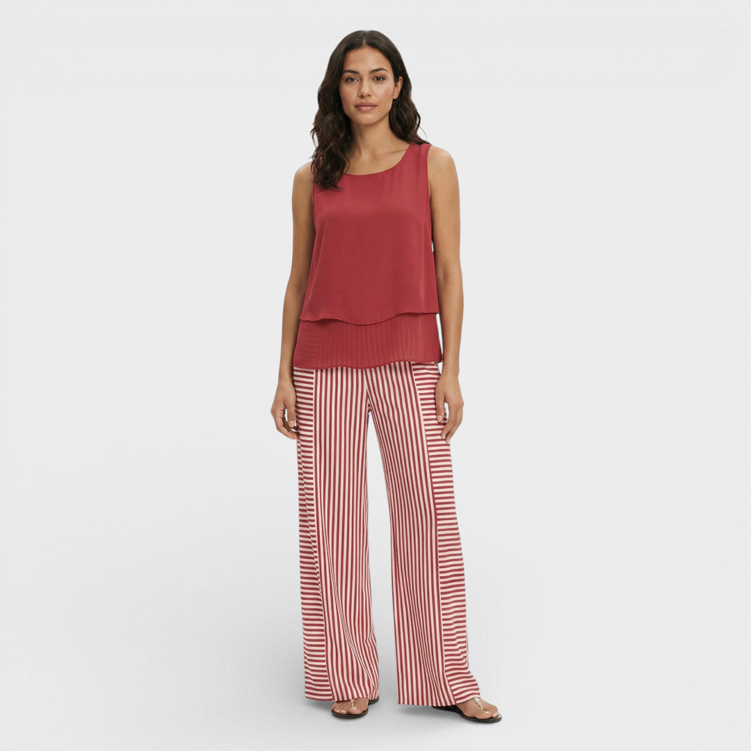 Ensemble Femme Top Et Pantalon Large