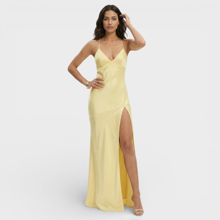 Robe Maxi Fente Élégante Femme