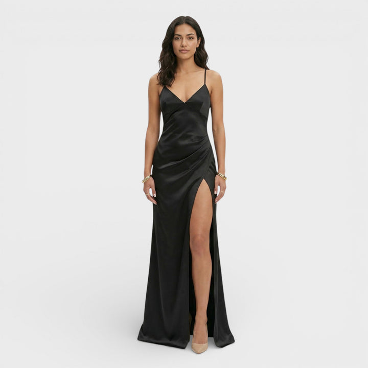 Robe Maxi Fente Élégante Femme