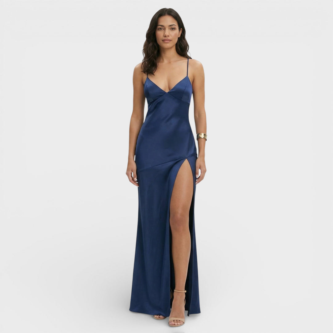 Robe Maxi Fente Élégante Femme