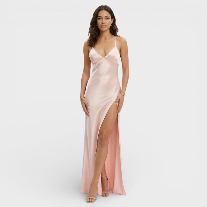 Robe Maxi Fente Élégante Femme