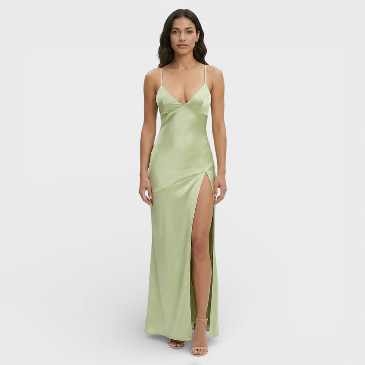 Robe Maxi Fente Élégante Femme