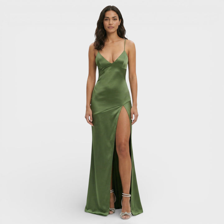 Robe Maxi Fente Élégante Femme