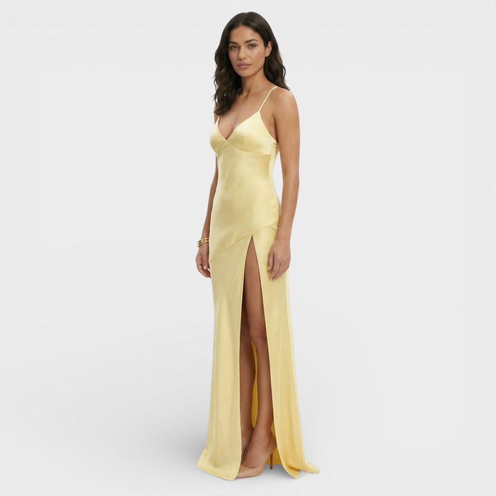 Robe Maxi Fente Élégante Femme