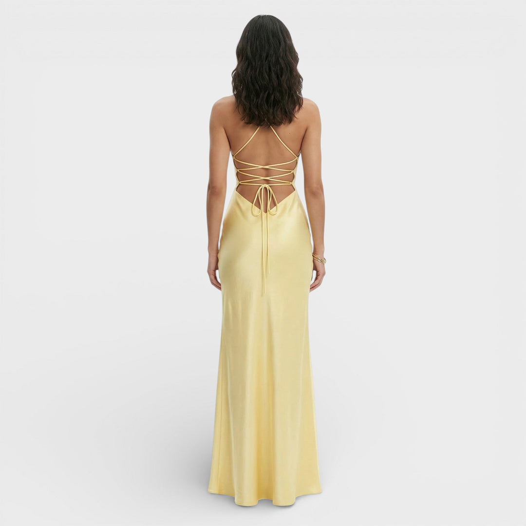Robe Maxi Fente Élégante Femme