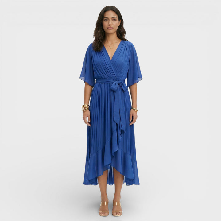 Robe Décolleté V Femme Élégante