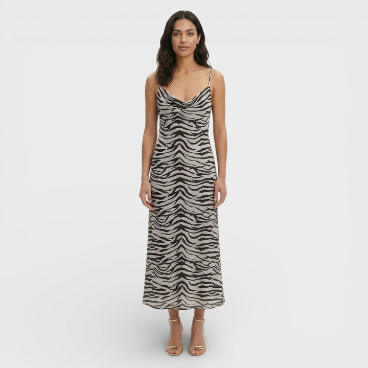 Robe Midi Léopard Dos Ouvert