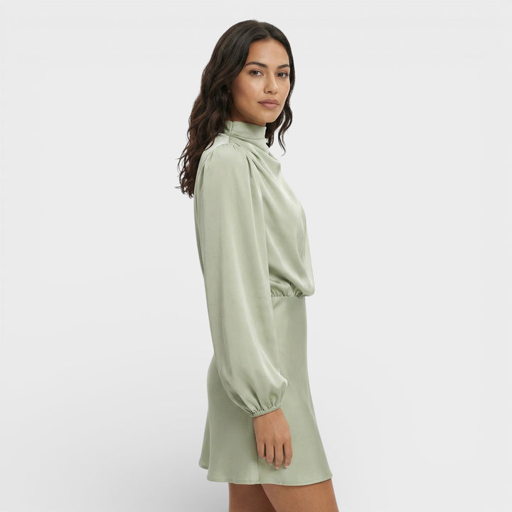Robe Asymétrique Mini Satinée