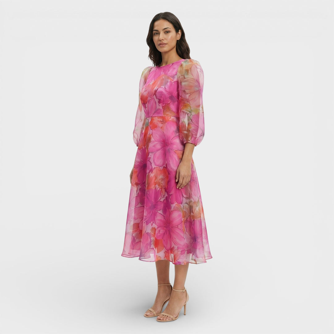Robe Midi Florale Invitée Mariage