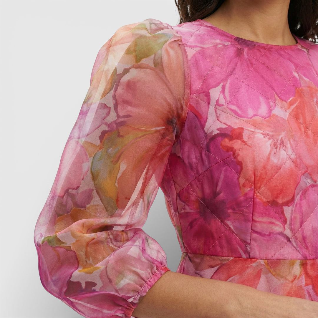 Robe Midi Florale Invitée Mariage
