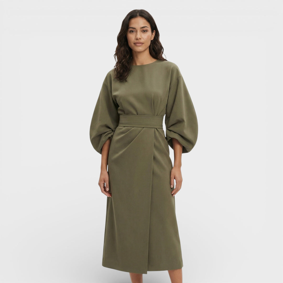 Robe Élégante Manches Ballon
