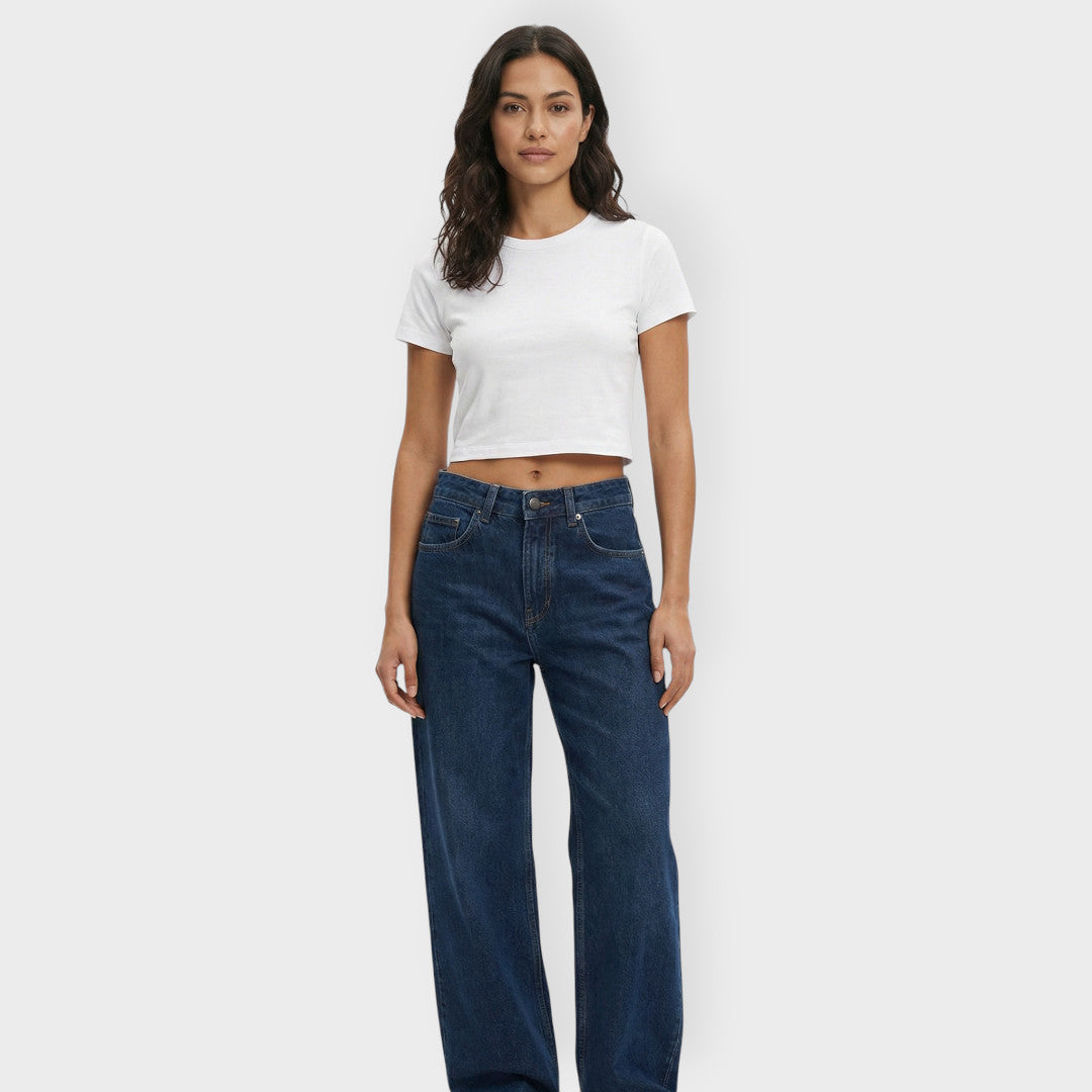 Jean Taille Basse Étoile Femme