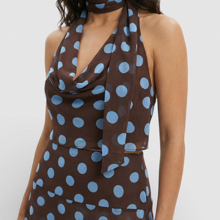 Ensemble Deux Pièces Pois Voile Femme