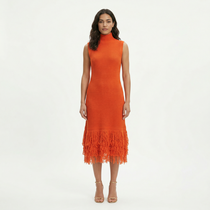 Robe Midi Soirée Sans Manches